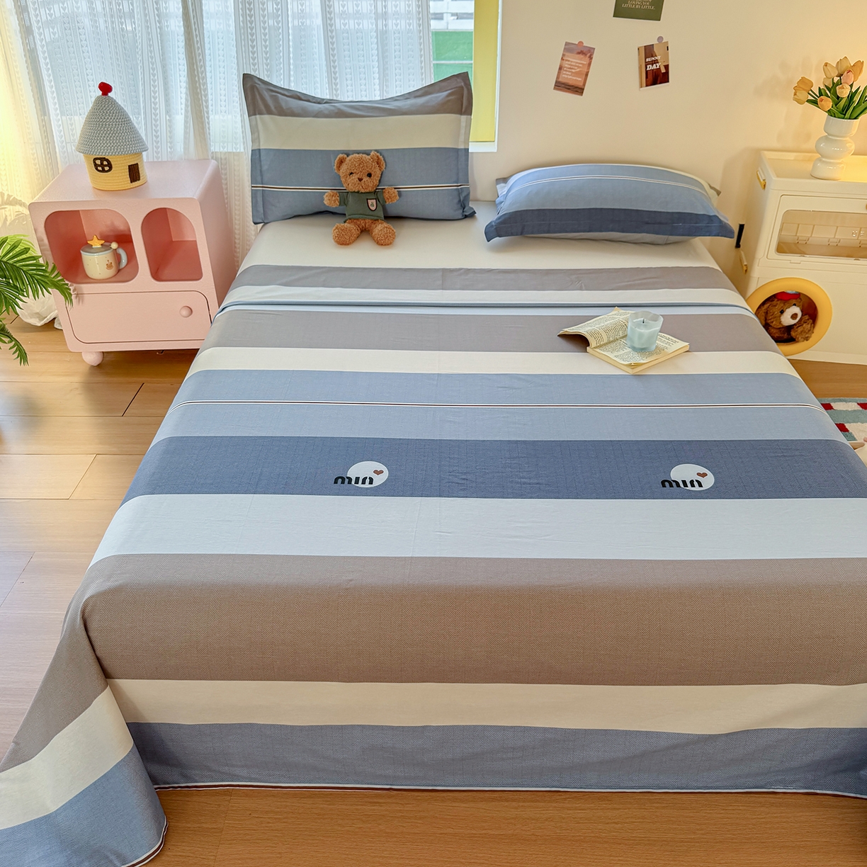 91家纺网 家纺一手货源 找家纺 尚帛 2026新款全棉品质喷气印花爆款四件套 多规格套件 单品系列-单枕套 时尚慕斯