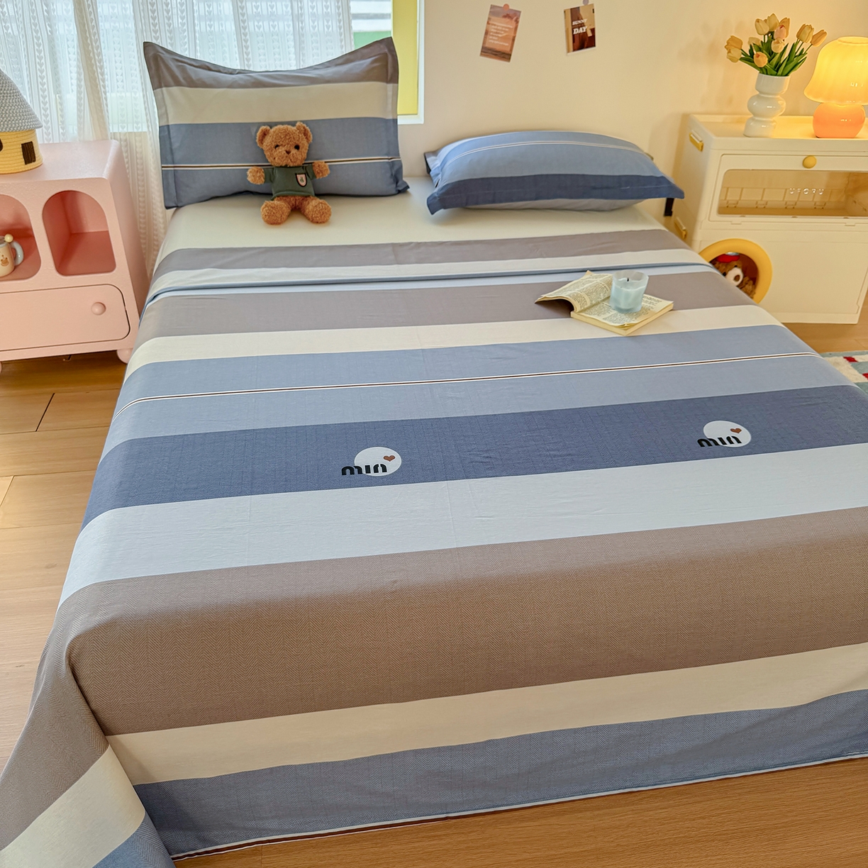 91家纺网 家纺一手货源 找家纺 尚帛 2026新款全棉品质喷气印花爆款四件套 多规格套件 单品系列-单枕套 时尚慕斯