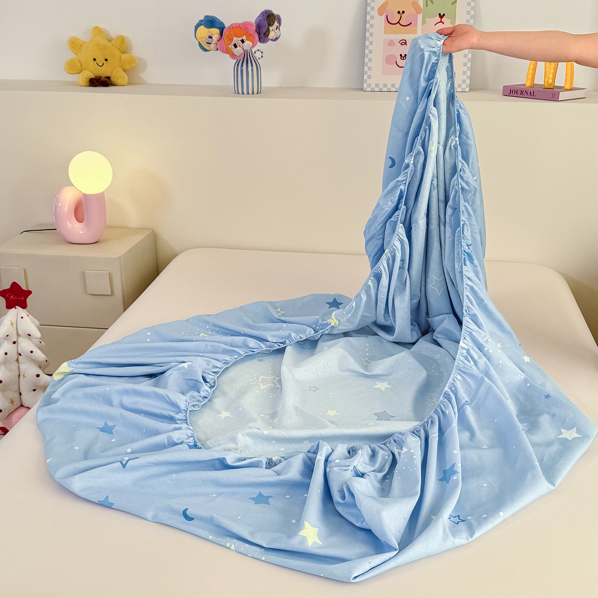 91家纺网 家纺一手货源 找家纺 尚帛 2026新款全棉品质喷气印花爆款四件套 多规格套件 单品系列-单床笠 五星集