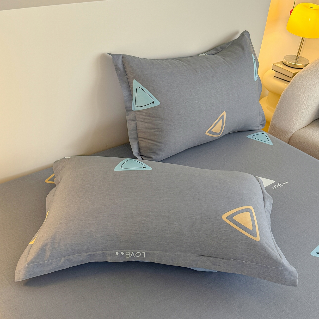 91家纺网 家纺一手货源 找家纺 尚帛 2026新款全棉品质喷气印花爆款四件套 多规格套件 单品系列-单床笠 吉米