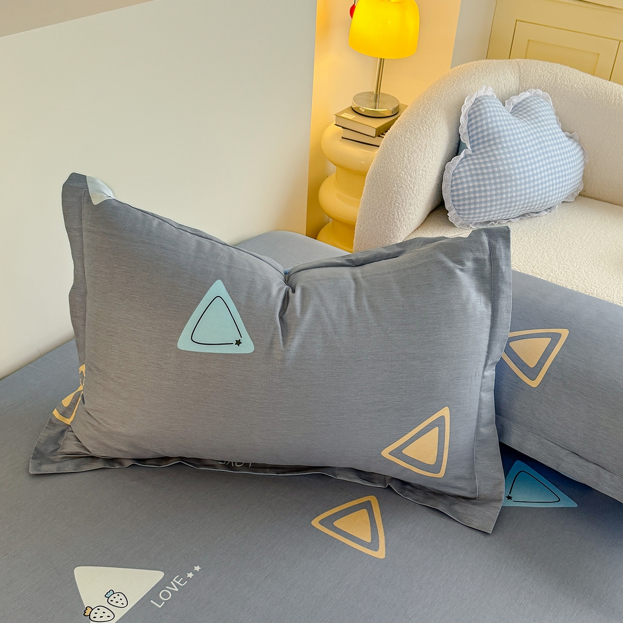 91家纺网 家纺一手货源 找家纺 尚帛 2026新款全棉品质喷气印花爆款四件套 多规格套件 单品系列-单床笠 吉米