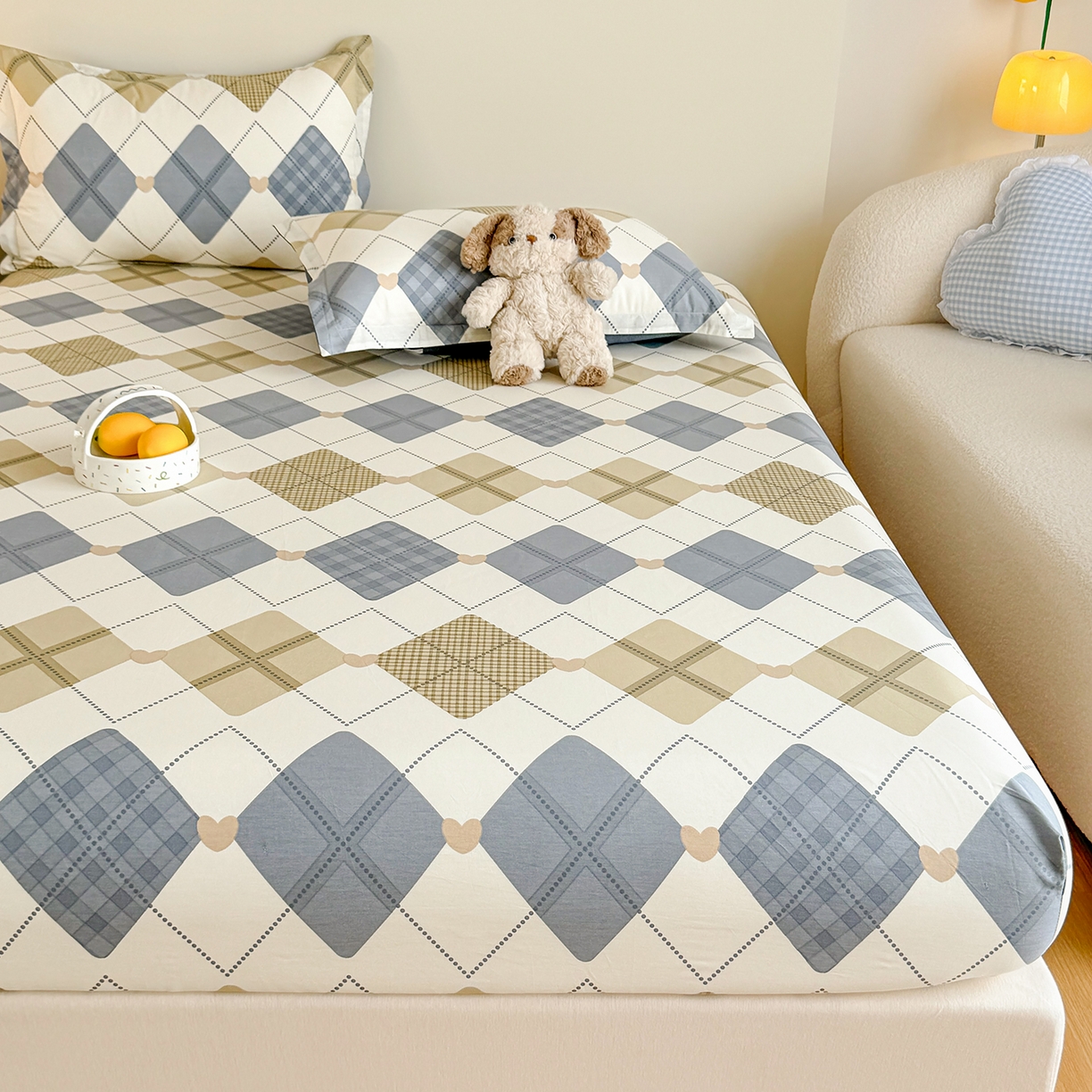 91家纺网 家纺一手货源 找家纺 尚帛 2026新款全棉品质喷气印花爆款四件套 多规格套件 单品系列-单床笠 佳丽斯