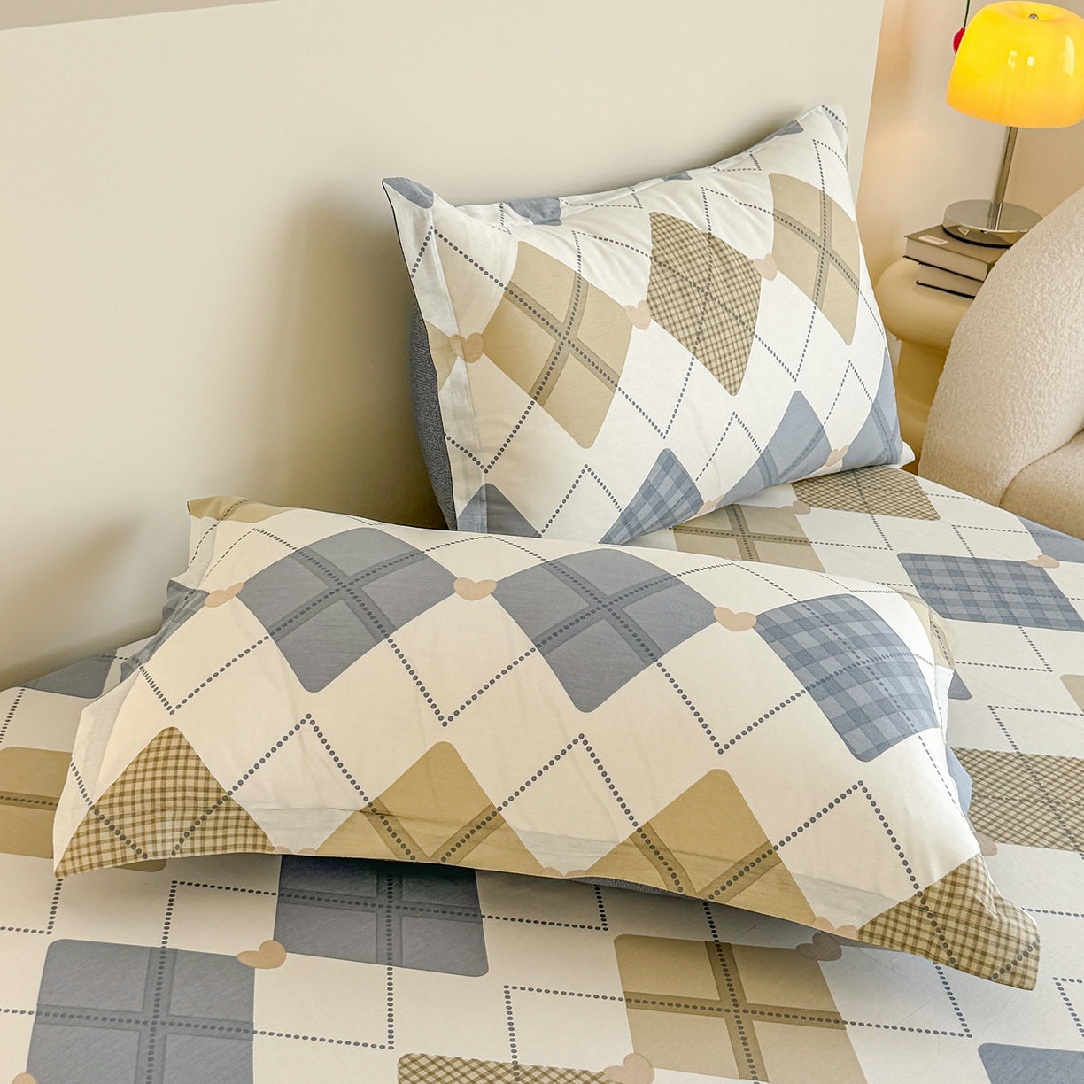 91家纺网 家纺一手货源 找家纺 尚帛 2026新款全棉品质喷气印花爆款四件套 多规格套件 单品系列-单床笠 佳丽斯