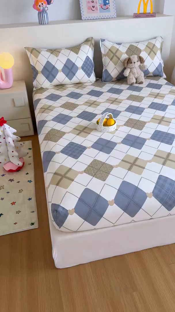 91家纺网 家纺一手货源 找家纺 尚帛 2026新款全棉品质喷气印花爆款四件套 多规格套件 单品系列-单床笠 佳丽斯