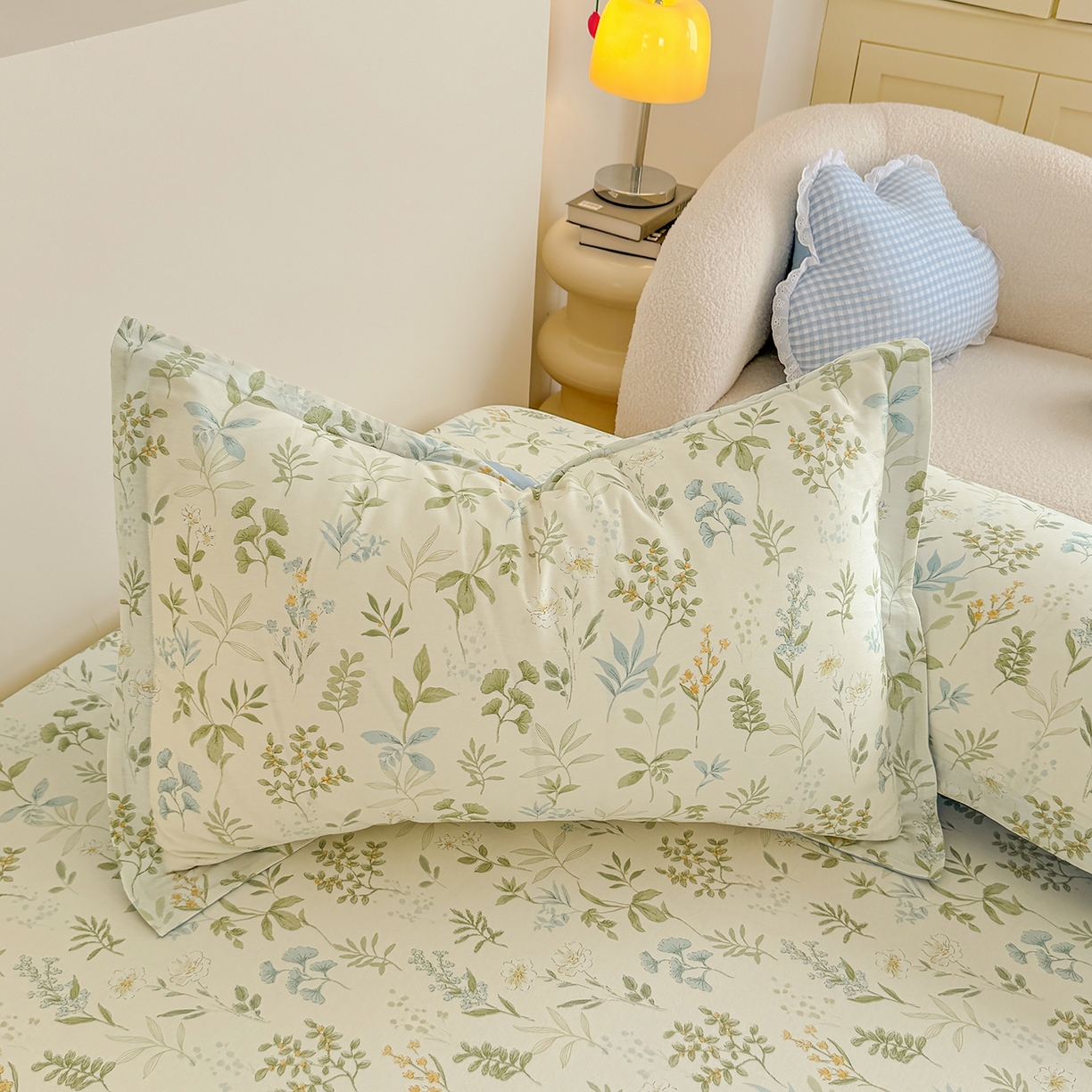 91家纺网 家纺一手货源 找家纺 尚帛 2026新款全棉品质喷气印花爆款四件套 多规格套件 单品系列-单床笠 浅草繁花