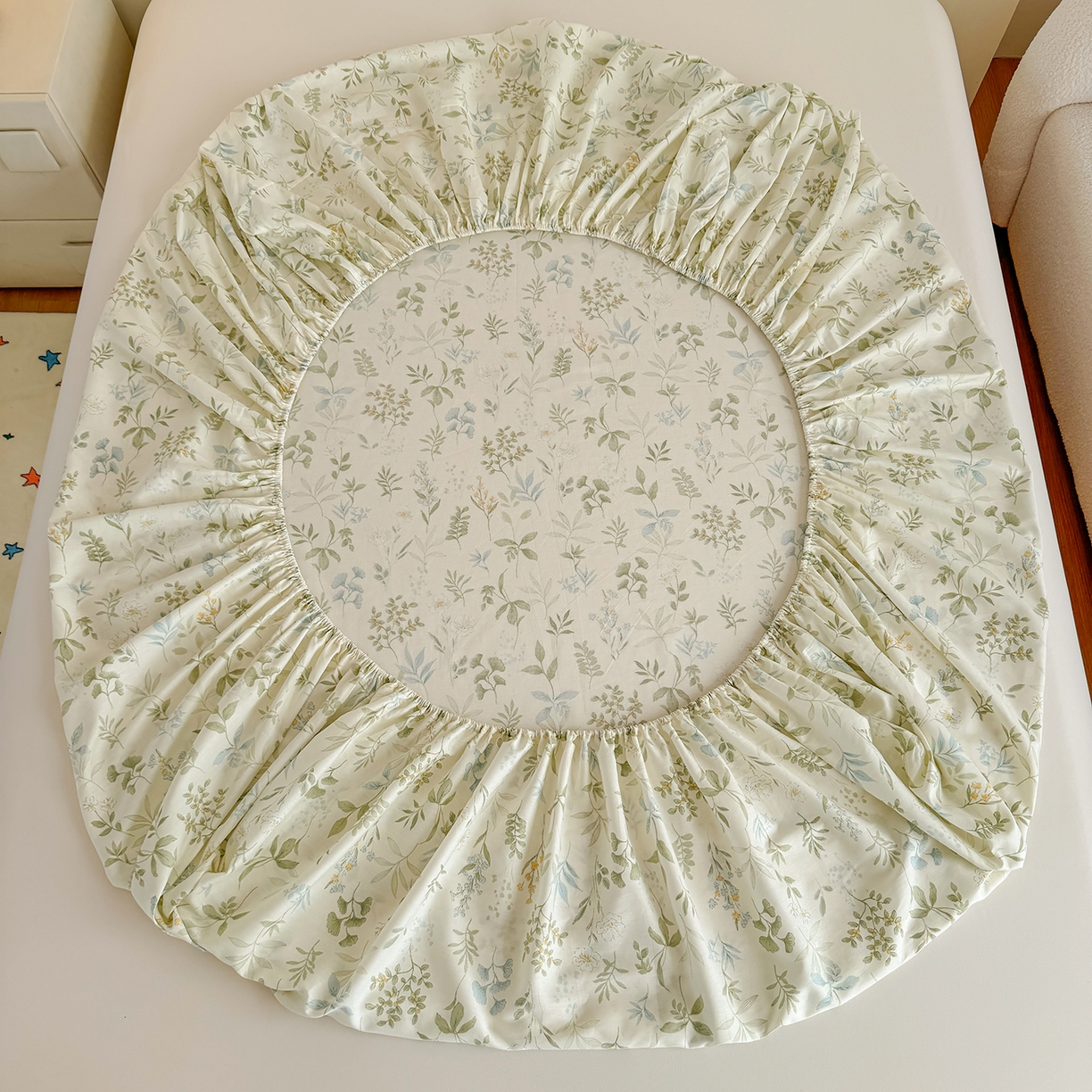 91家纺网 家纺一手货源 找家纺 尚帛 2026新款全棉品质喷气印花爆款四件套 多规格套件 单品系列-单床笠 浅草繁花