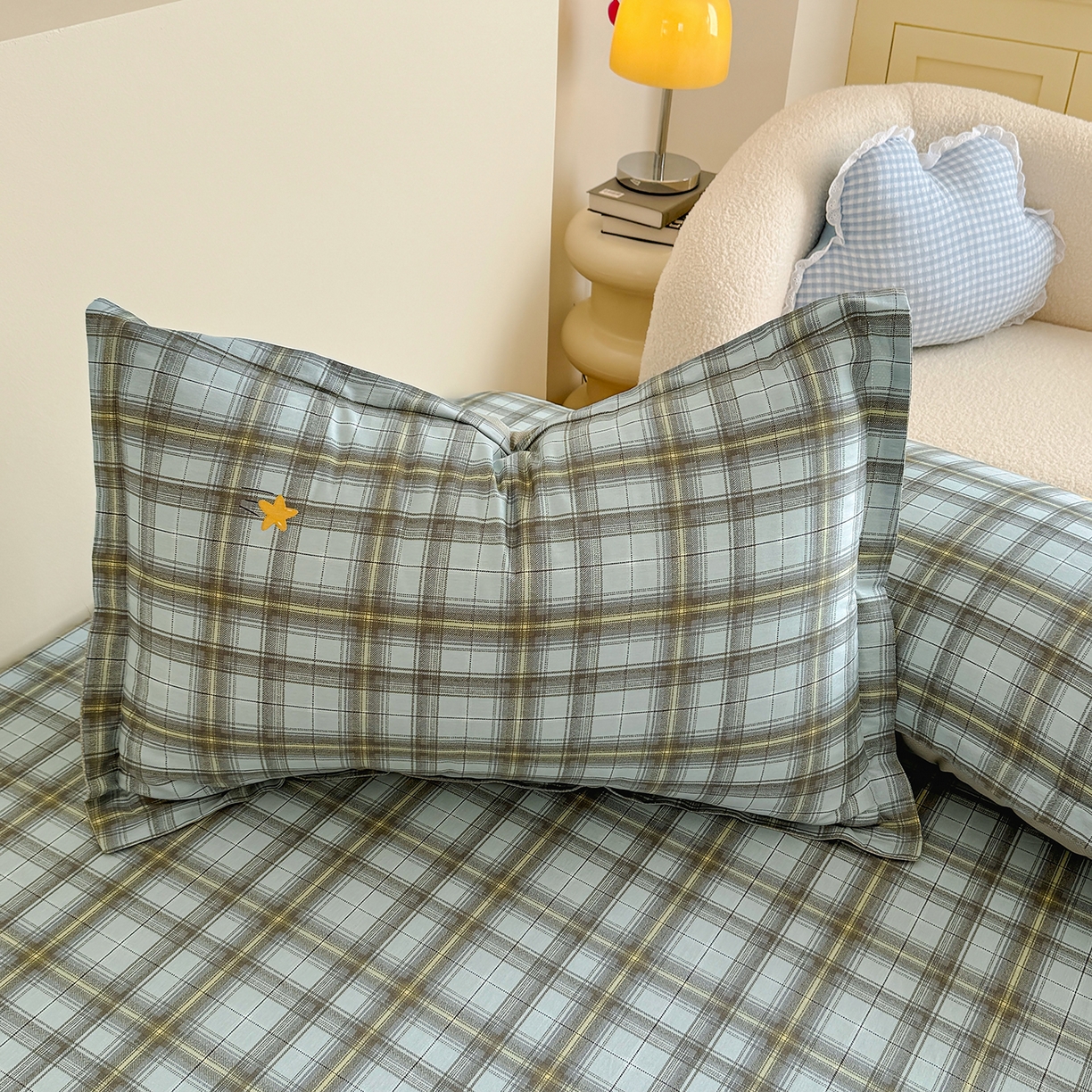 91家纺网 家纺一手货源 找家纺 尚帛 2026新款全棉品质喷气印花爆款四件套 多规格套件 单品系列-单床笠 闪耀的星