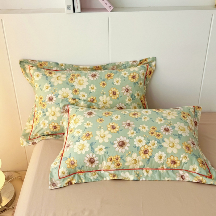 艾迪尚家纺 2026新款133X76宽幅全棉纯棉印花单品枕套 枕套单件 春不晚