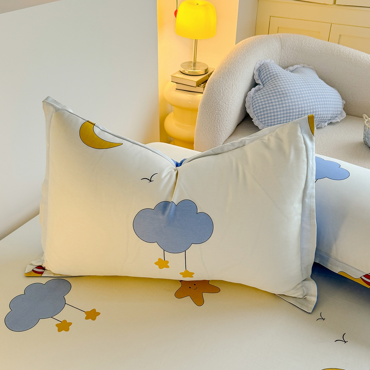 91家纺网 家纺一手货源 找家纺 尚帛 2026新款全棉品质喷气印花爆款四件套 多规格套件 单品系列-单床笠 水上乐园