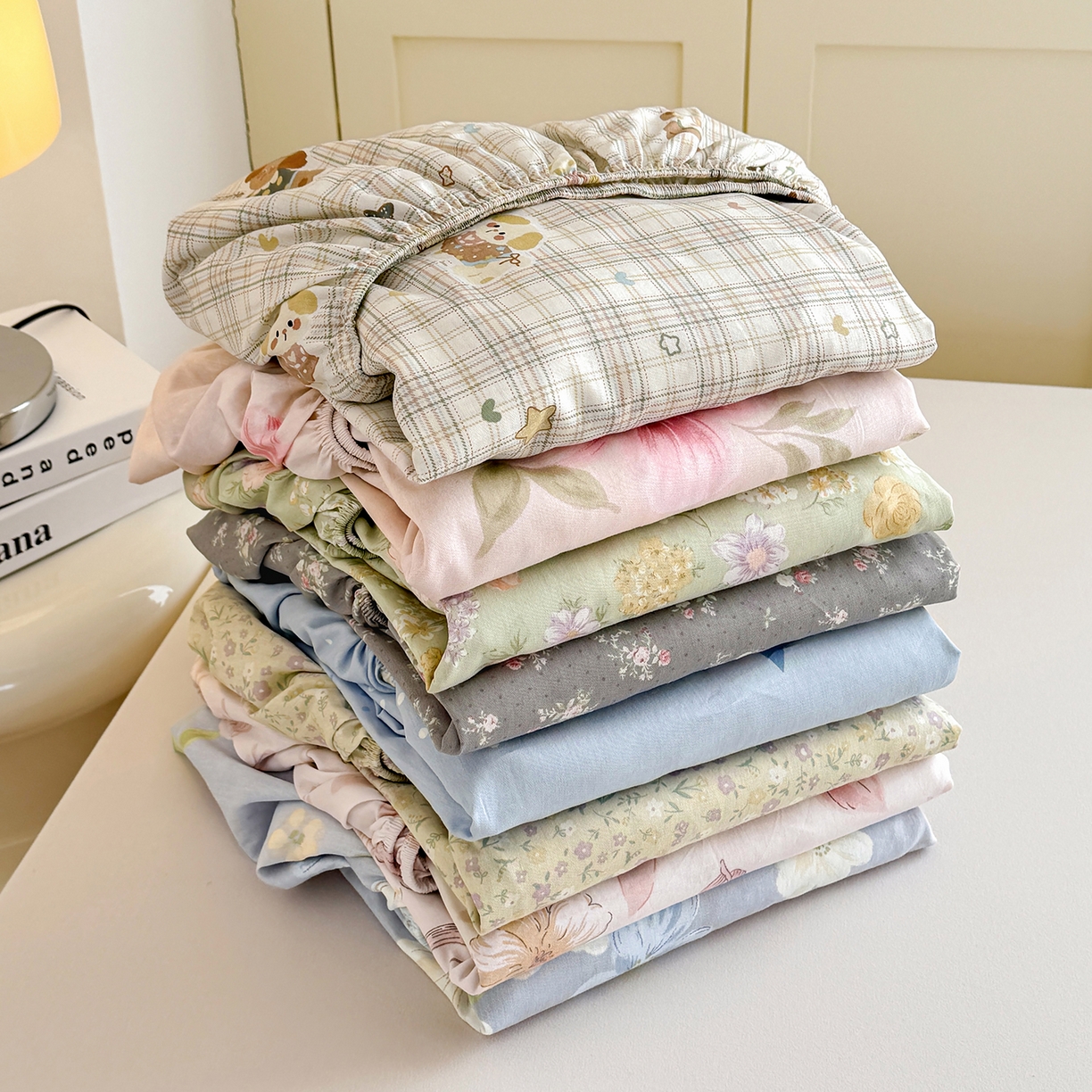 91家纺网 家纺一手货源 找家纺 尚帛 2026新款全棉品质喷气印花爆款四件套 多规格套件 单品系列-单床笠 组合