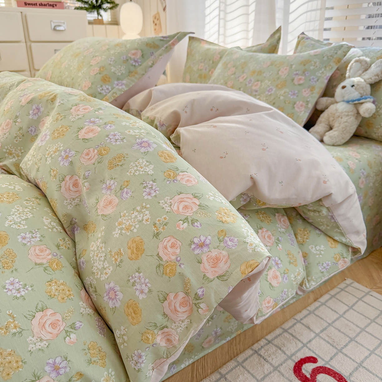 91家纺网 家纺一手货源 找家纺 （总）尚帛 2026新款全棉品质喷气印花爆款四件套 多规格套件 单品系列-单被套