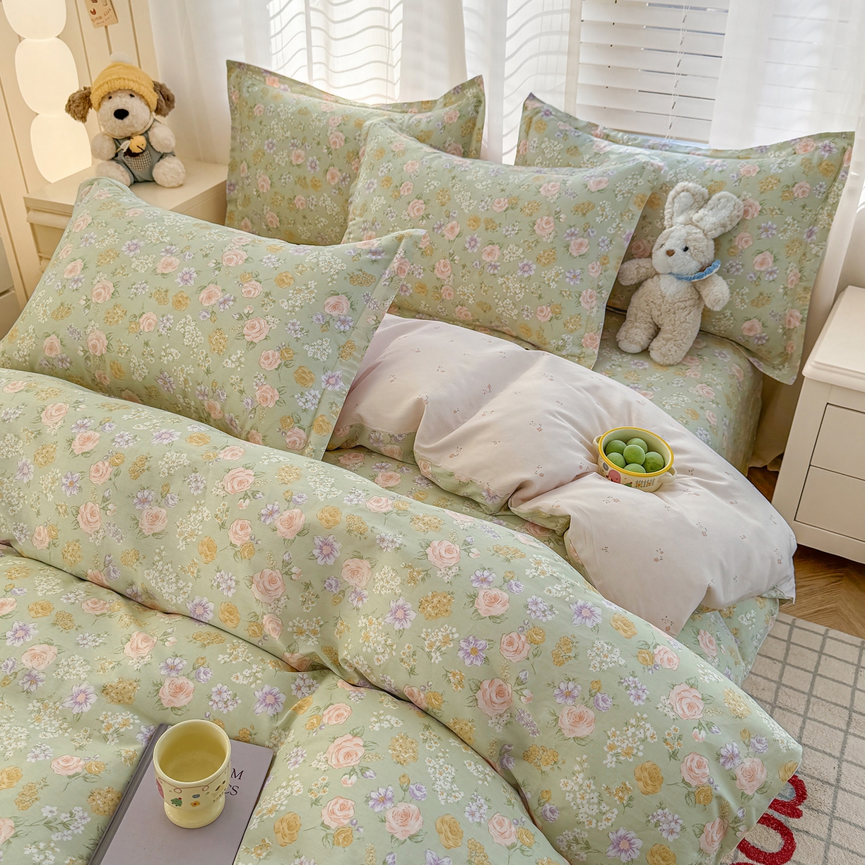 91家纺网 家纺一手货源 找家纺 （总）尚帛 2026新款全棉品质喷气印花爆款四件套 多规格套件 单品系列-单被套