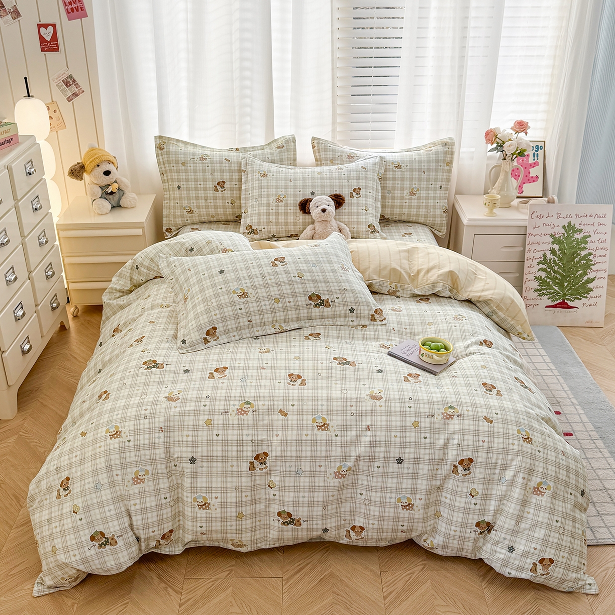 91家纺网 家纺一手货源 找家纺 （总）尚帛 2026新款全棉品质喷气印花爆款四件套 多规格套件 单品系列-单被套