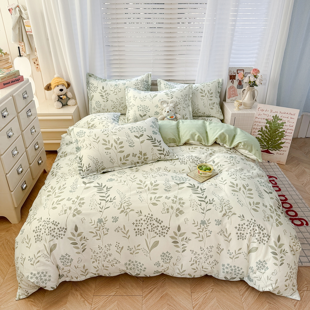 91家纺网 家纺一手货源 找家纺 （总）尚帛 2026新款全棉品质喷气印花爆款四件套 多规格套件 单品系列-单被套