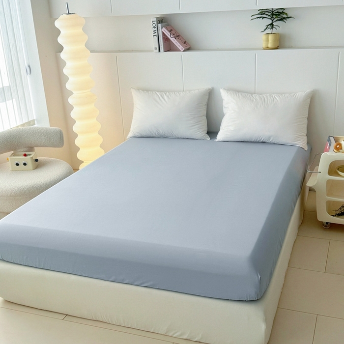 艾迪尚家纺 2026新款133X76宽幅全棉纯棉印花单品床笠 床笠单件 时尚韵律-蓝