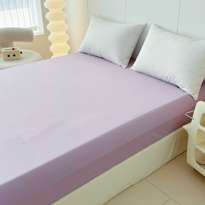 91家纺网 家纺一手货源 找家纺 艾迪尚家纺 2026新款133X76宽幅全棉纯棉印花单品床笠 床笠单件 长相思-紫