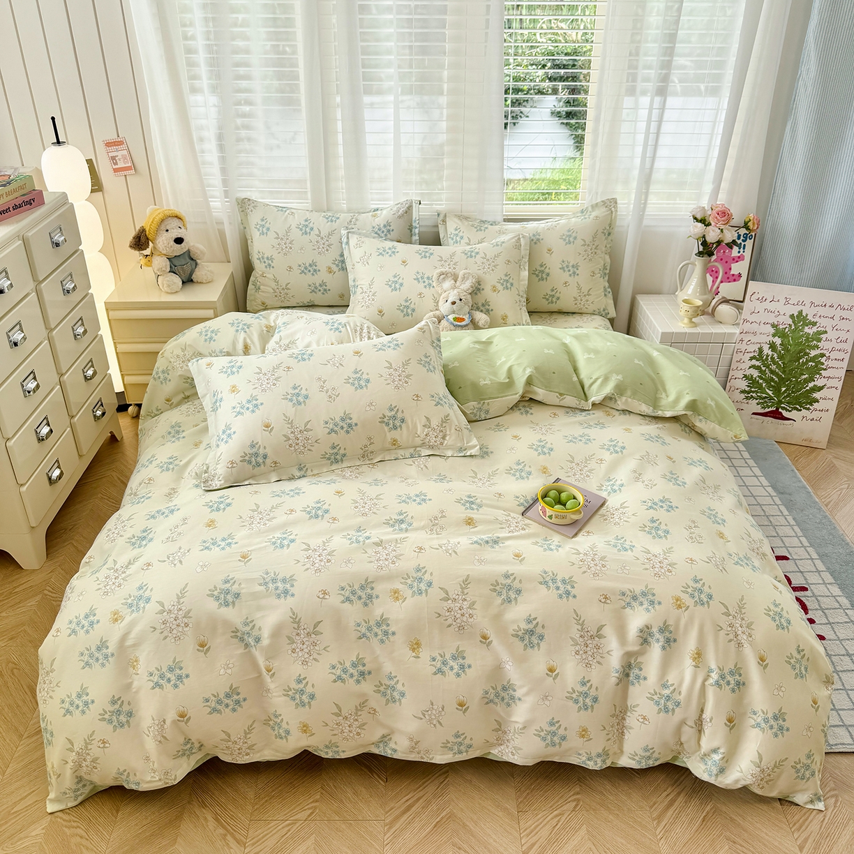 91家纺网 家纺一手货源 找家纺 （总）尚帛 2026新款全棉品质喷气印花爆款四件套 多规格套件 单品系列-单被套