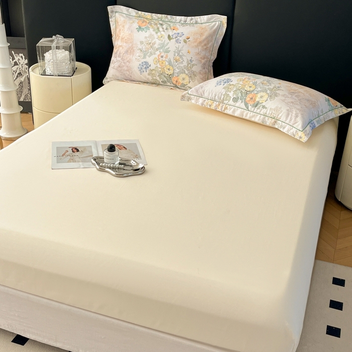 91家纺网 家纺一手货源 找家纺 艾迪尚家纺 2026新款133X76宽幅全棉纯棉印花单品床笠 床笠单件 莉雅-绿