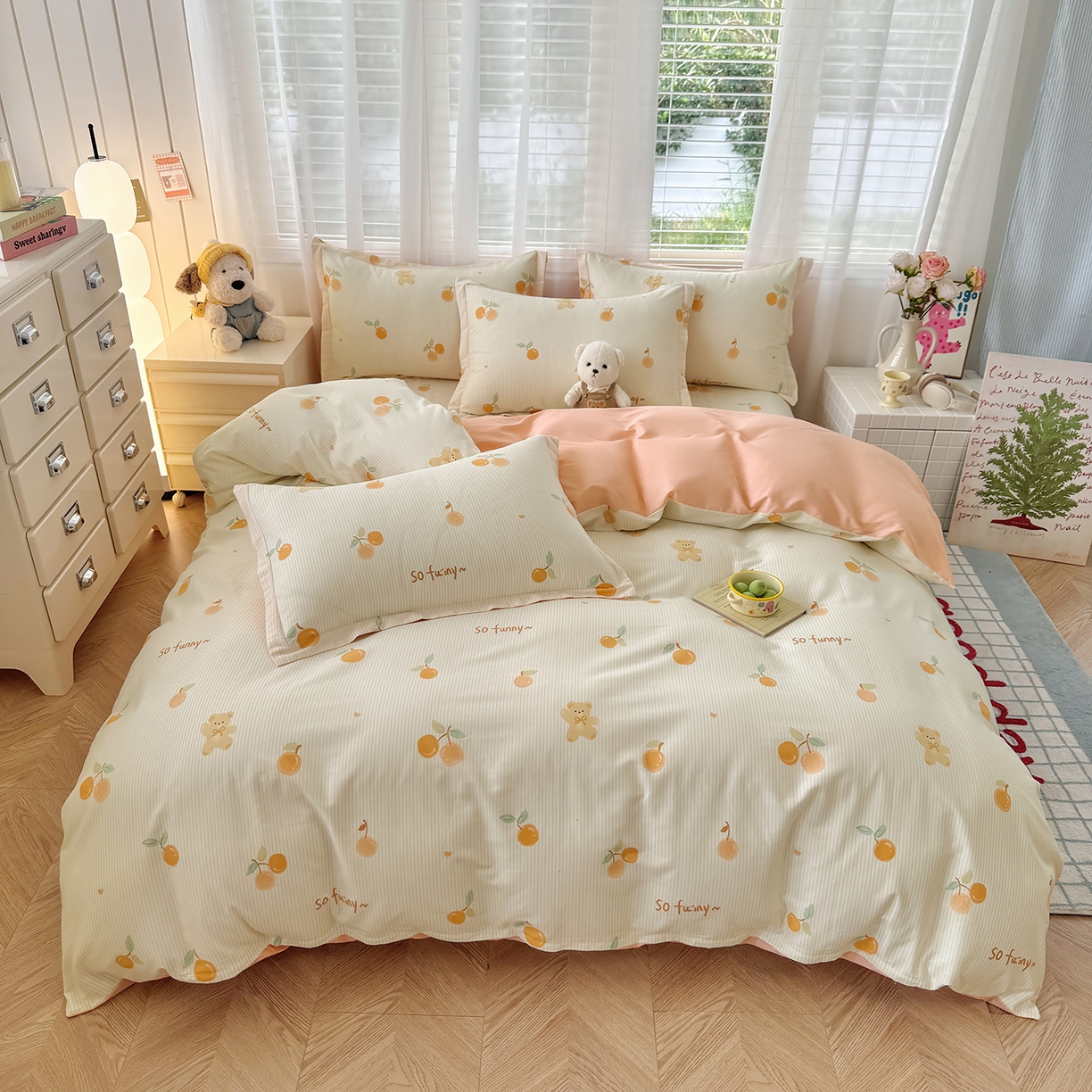 91家纺网 家纺一手货源 找家纺 （总）尚帛 2026新款全棉品质喷气印花爆款四件套 多规格套件 单品系列-单被套