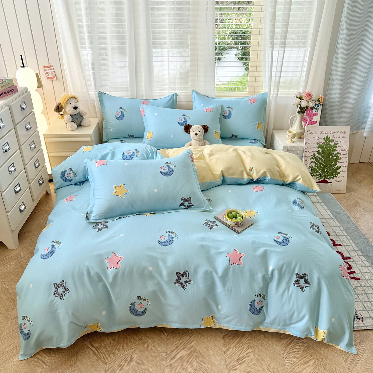 91家纺网 家纺一手货源 找家纺 （总）尚帛 2026新款全棉品质喷气印花爆款四件套 多规格套件 单品系列-单被套