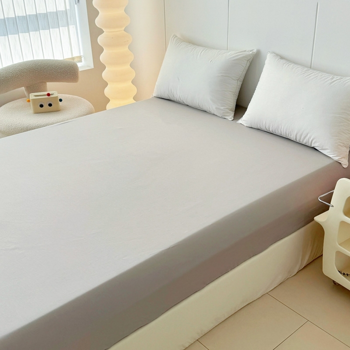 91家纺网 家纺一手货源 找家纺 艾迪尚家纺 2026新款133X76宽幅全棉纯棉印花单品床笠 床笠单件 夜来香-灰