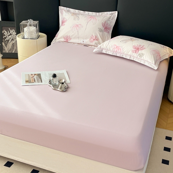 91家纺网 家纺一手货源 找家纺 艾迪尚家纺 2026新款133X76宽幅全棉纯棉印花单品床笠 床笠单件 盛夏-紫