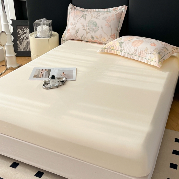 91家纺网 家纺一手货源 找家纺 艾迪尚家纺 2026新款133X76宽幅全棉纯棉印花单品床笠 床笠单件 舒曼-绿