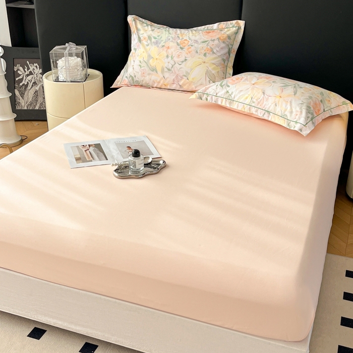 91家纺网 家纺一手货源 找家纺 艾迪尚家纺 2026新款133X76宽幅全棉纯棉印花单品床笠 床笠单件 悠悠仙草-绿