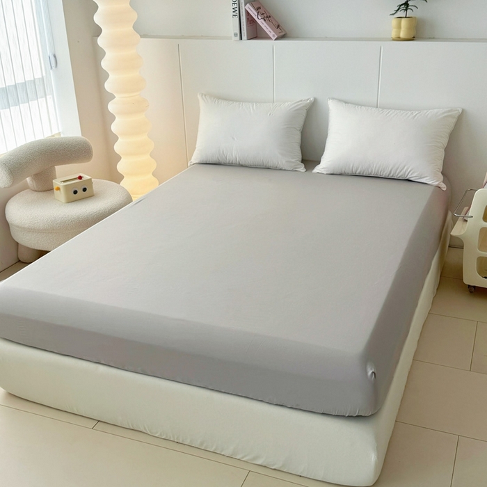 91家纺网 家纺一手货源 找家纺 艾迪尚家纺 2026新款133X76宽幅全棉纯棉印花单品床笠 床笠单件 夜来香-灰