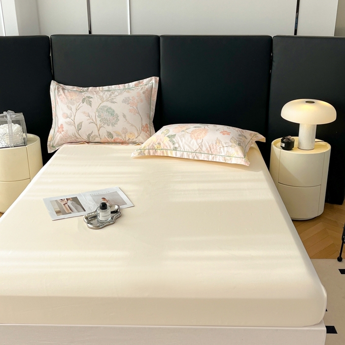 91家纺网 家纺一手货源 找家纺 艾迪尚家纺 2026新款133X76宽幅全棉纯棉印花单品床笠 床笠单件 舒曼-绿