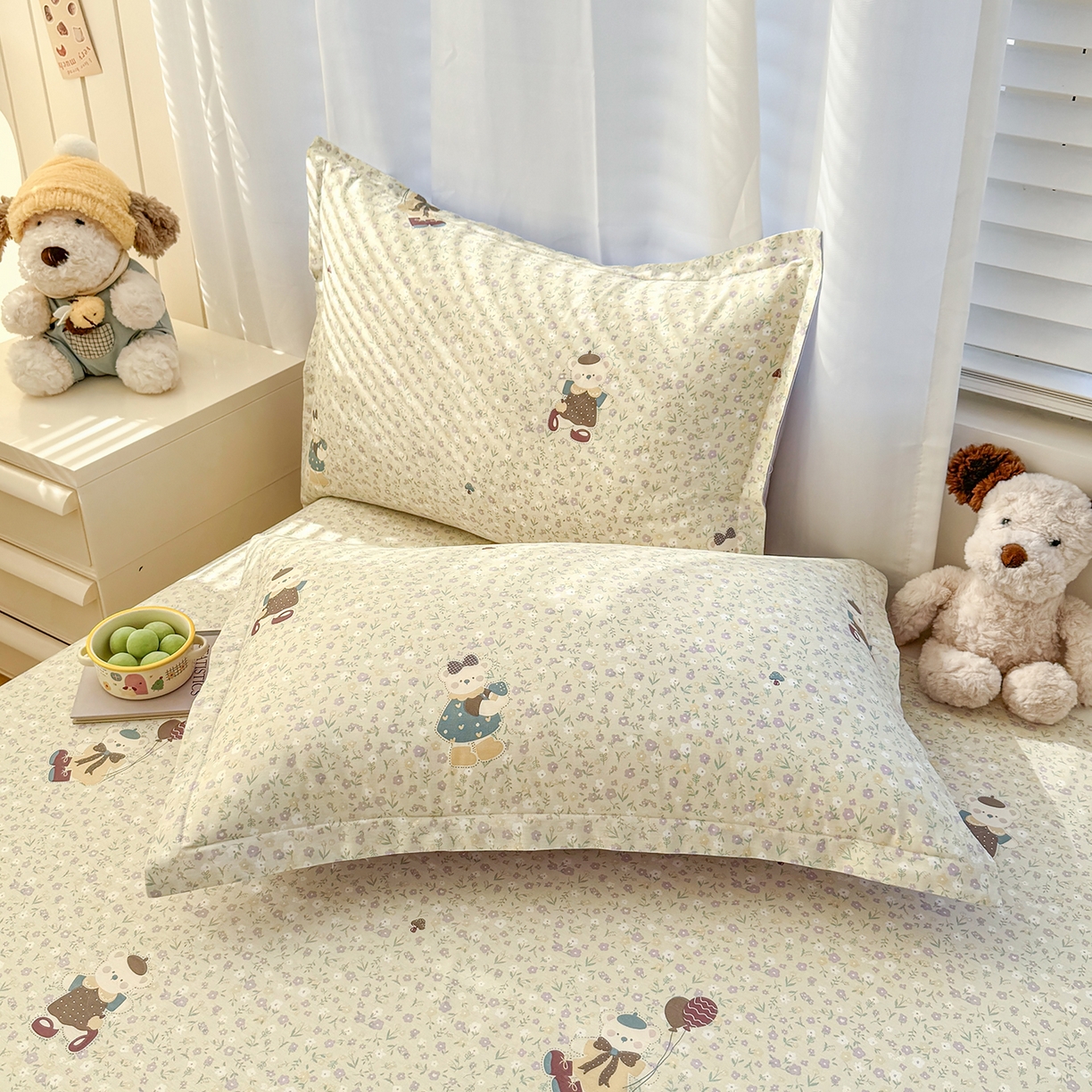 91家纺网 家纺一手货源 找家纺 尚帛 2026新款全棉品质喷气印花爆款四件套 多规格套件 单品系列-单被套 碎花学院