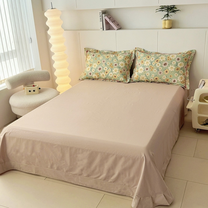 91家纺网 家纺一手货源 找家纺 （总）艾迪尚家纺 2026新款133X76宽幅全棉纯棉印花单品床单 床单单件