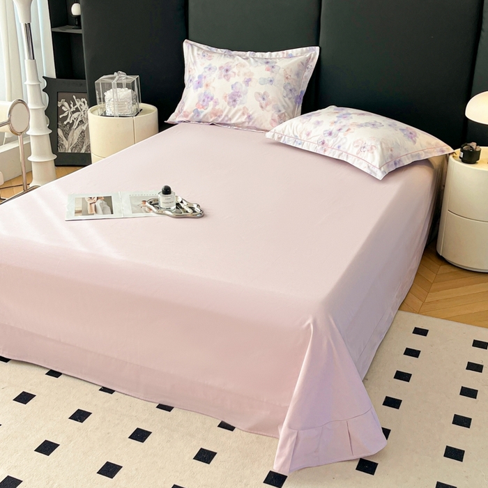 91家纺网 家纺一手货源 找家纺 （总）艾迪尚家纺 2026新款133X76宽幅全棉纯棉印花单品床单 床单单件