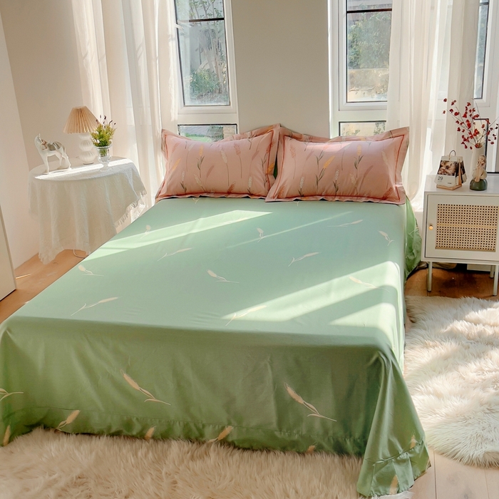 91家纺网 家纺一手货源 找家纺 （总）艾迪尚家纺 2026新款133X76宽幅全棉纯棉印花单品床单 床单单件