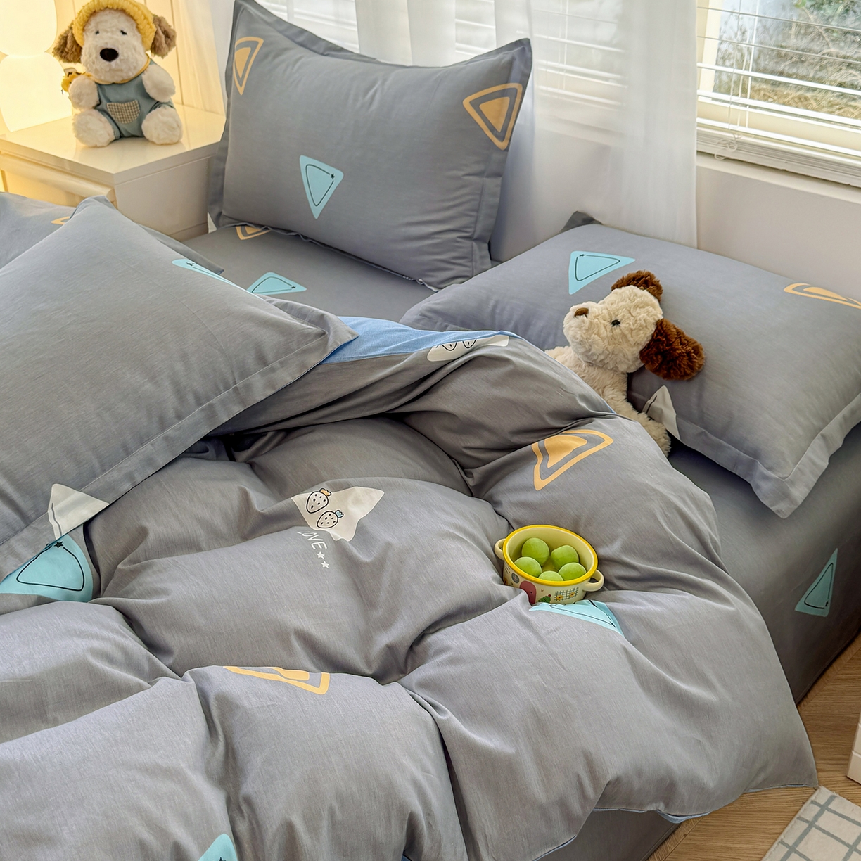 91家纺网 家纺一手货源 找家纺 尚帛 2026新款全棉品质喷气印花爆款四件套 多规格套件 单品系列-单被套 吉米