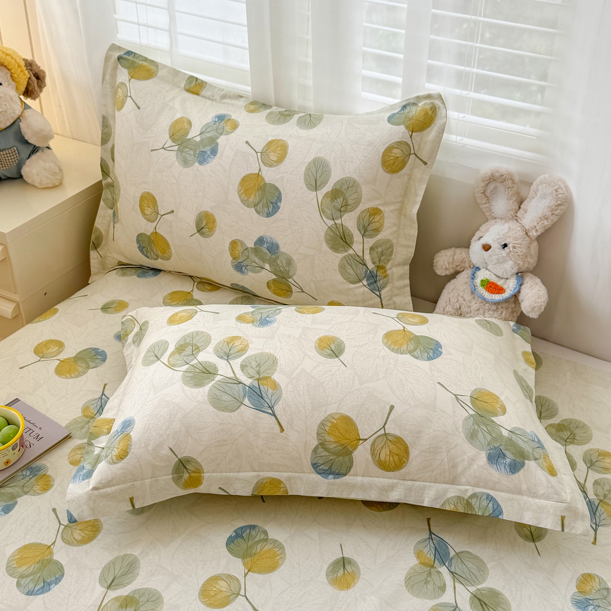 91家纺网 家纺一手货源 找家纺 尚帛 2026新款全棉品质喷气印花爆款四件套 多规格套件 单品系列-单被套 秋飘铃