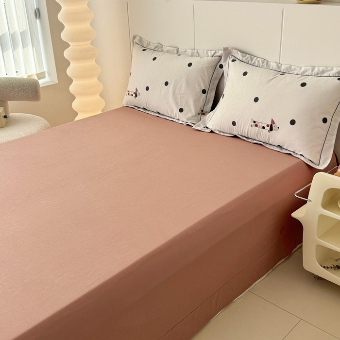 91家纺网 家纺一手货源 找家纺 艾迪尚家纺 2026新款133X76宽幅全棉纯棉印花单品床单 床单单件 芝士狗