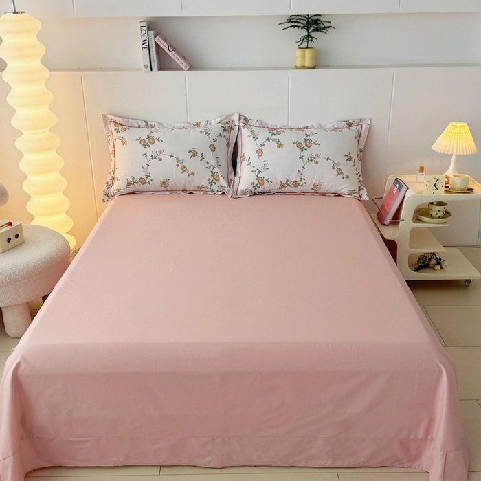 91家纺网 家纺一手货源 找家纺 艾迪尚家纺 2026新款133X76宽幅全棉纯棉印花单品床单 床单单件 锦夏