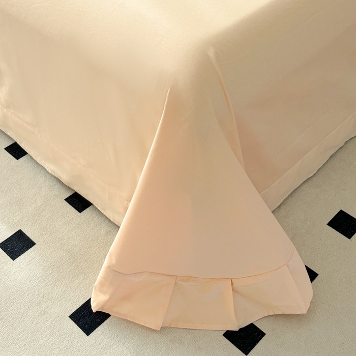 91家纺网 家纺一手货源 找家纺 艾迪尚家纺 2026新款133X76宽幅全棉纯棉印花单品床单 床单单件 星荷-桔