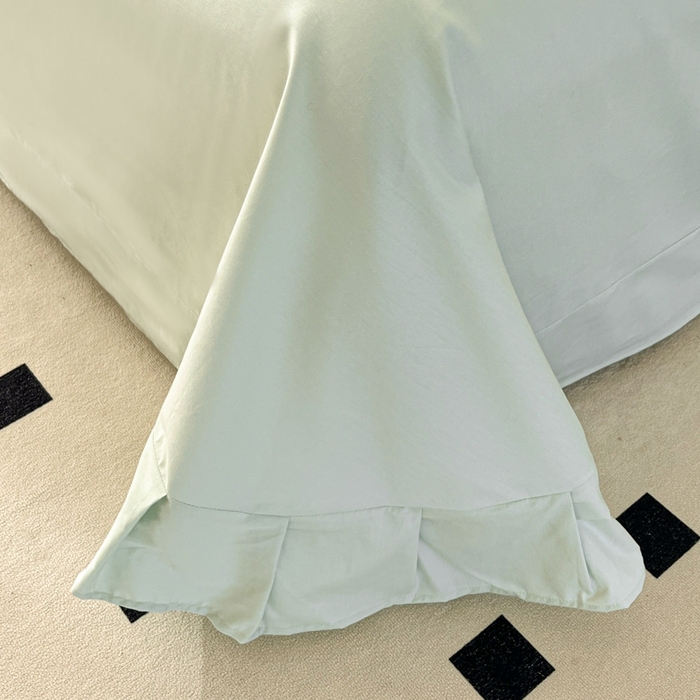 91家纺网 家纺一手货源 找家纺 艾迪尚家纺 2026新款133X76宽幅全棉纯棉印花单品床单 床单单件 盛夏-绿