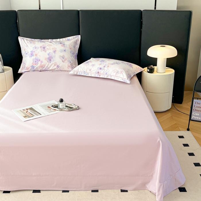 91家纺网 家纺一手货源 找家纺 艾迪尚家纺 2026新款133X76宽幅全棉纯棉印花单品床单 床单单件 若芙-兰