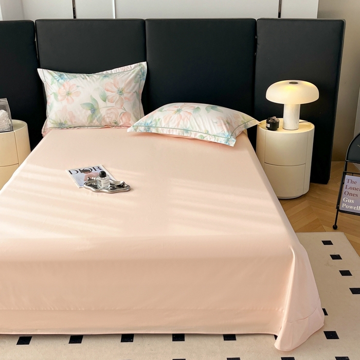 91家纺网 家纺一手货源 找家纺 艾迪尚家纺 2026新款133X76宽幅全棉纯棉印花单品床单 床单单件 晓城时光-绿