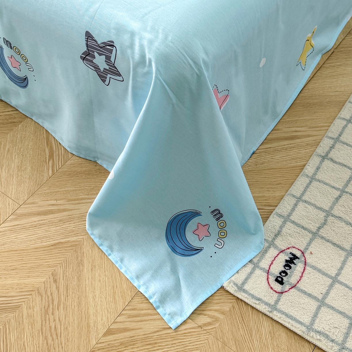 91家纺网 家纺一手货源 找家纺 尚帛 2026新款全棉品质喷气印花爆款四件套 多规格套件 单品系列-单被套 星梦想