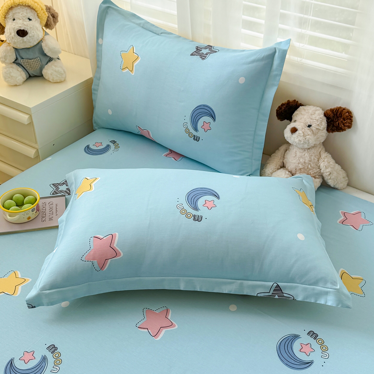 91家纺网 家纺一手货源 找家纺 尚帛 2026新款全棉品质喷气印花爆款四件套 多规格套件 单品系列-单被套 星梦想