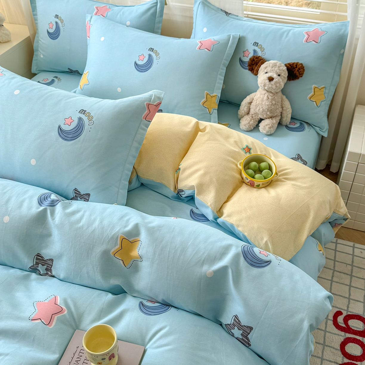 91家纺网 家纺一手货源 找家纺 尚帛 2026新款全棉品质喷气印花爆款四件套 多规格套件 单品系列-单被套 星梦想