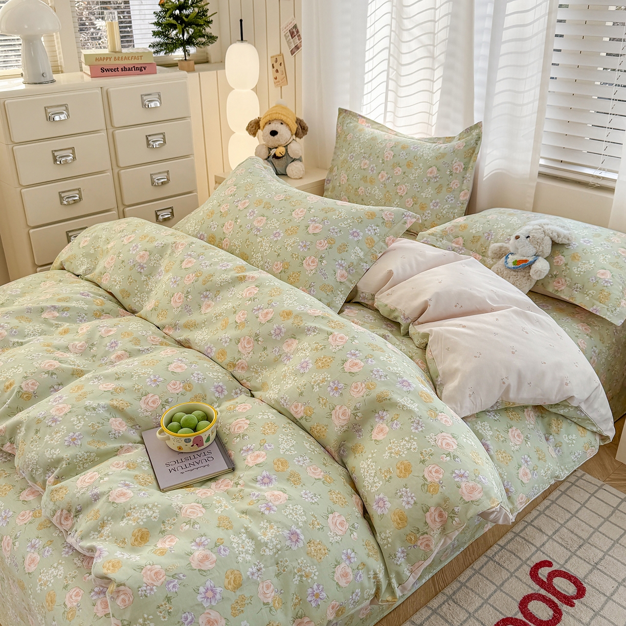 91家纺网 家纺一手货源 找家纺 （总）尚帛 2026新款全棉品质喷气印花爆款四件套 多规格套件 单品系列-四件套