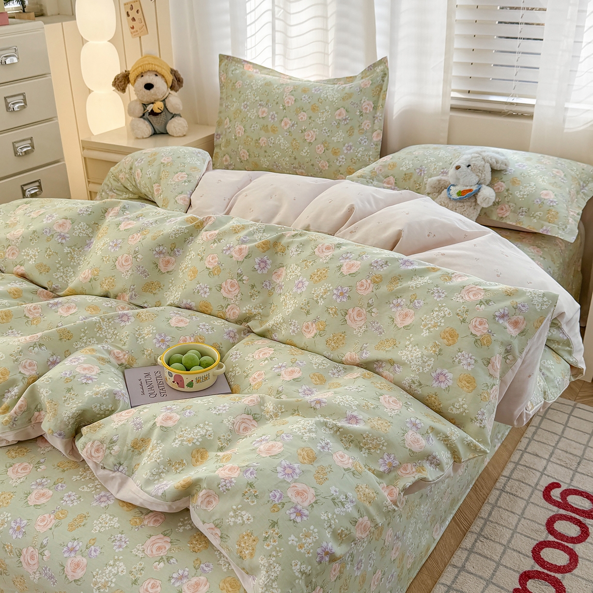 91家纺网 家纺一手货源 找家纺 （总）尚帛 2026新款全棉品质喷气印花爆款四件套 多规格套件 单品系列-四件套