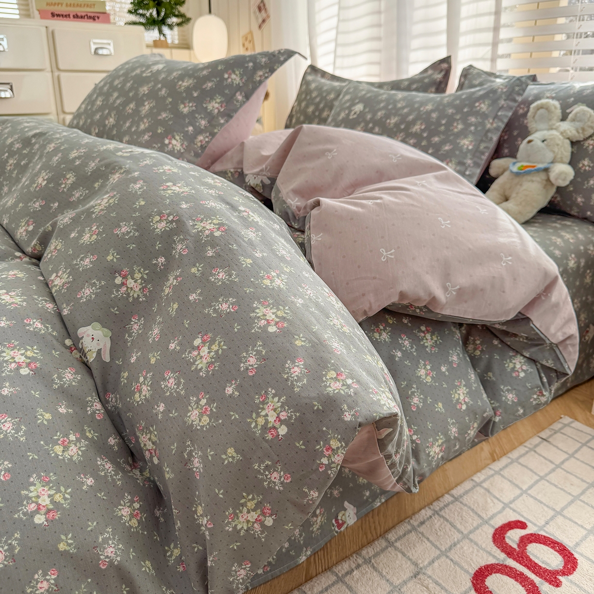 91家纺网 家纺一手货源 找家纺 （总）尚帛 2026新款全棉品质喷气印花爆款四件套 多规格套件 单品系列-四件套