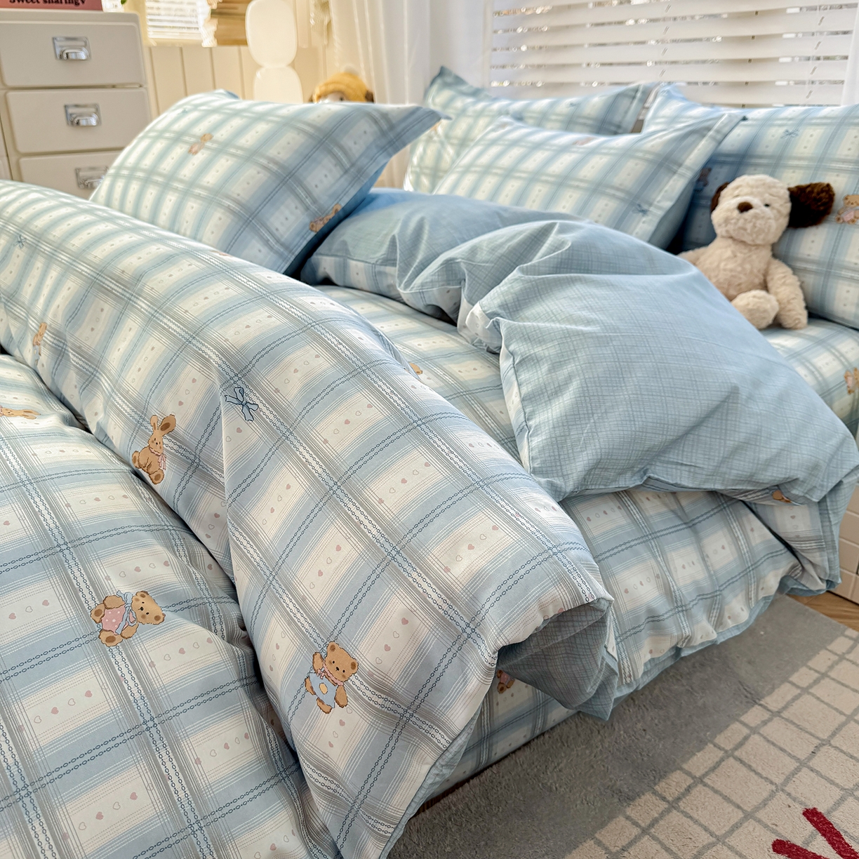 91家纺网 家纺一手货源 找家纺 （总）尚帛 2026新款全棉品质喷气印花爆款四件套 多规格套件 单品系列-四件套