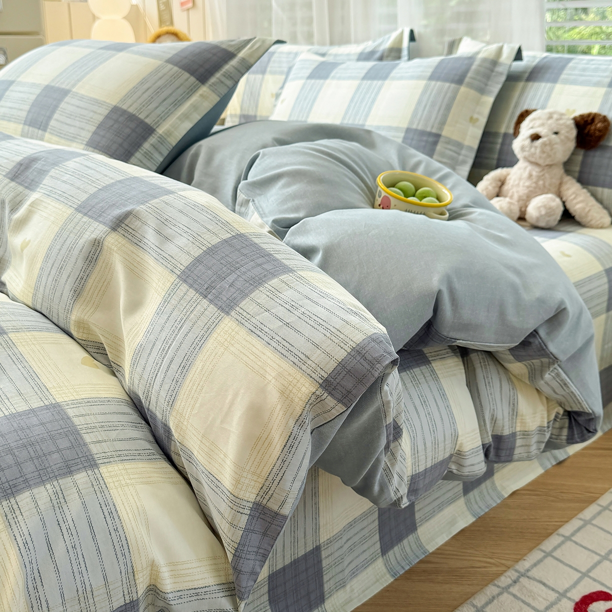 91家纺网 家纺一手货源 找家纺 （总）尚帛 2026新款全棉品质喷气印花爆款四件套 多规格套件 单品系列-四件套